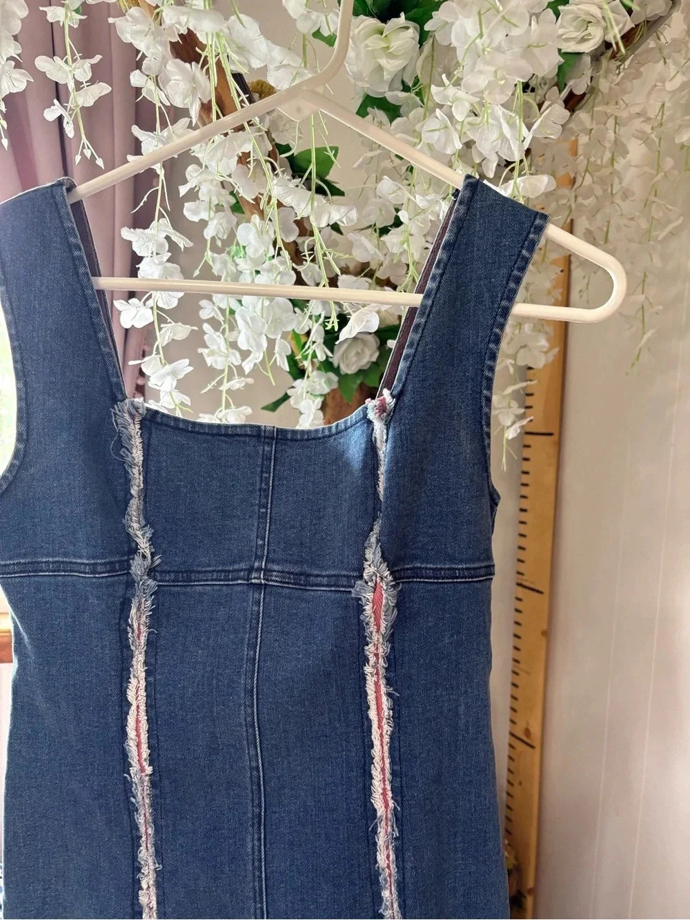 Urban Outfitters Dark Indigo Denim Pinafore Dress